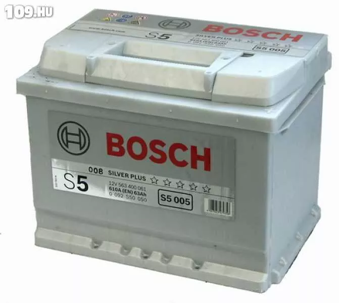 Bosch Silver Plus S5 12 V 61 Ah 600 A jobb